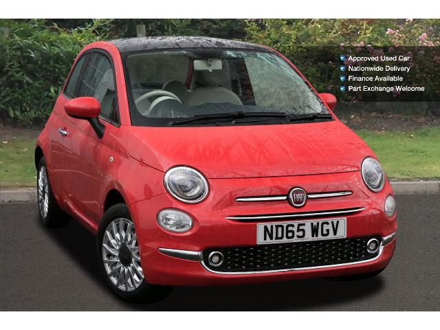 65 Fiat 500 1.2 Lounge 3Dr Petrol Hatchback ND65WGV